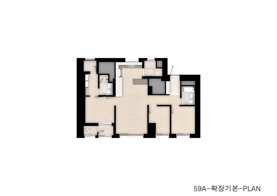 59 타입 평면 CG